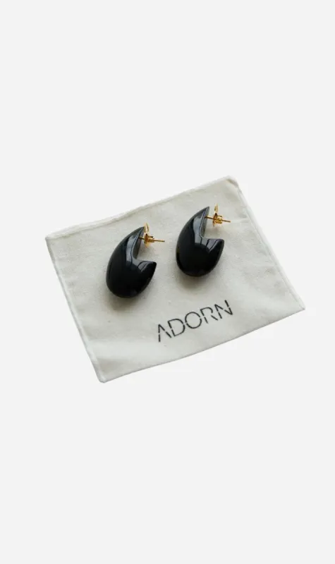 Adorn | Big Drop Earring - Dark Horn sold by Sister & Co