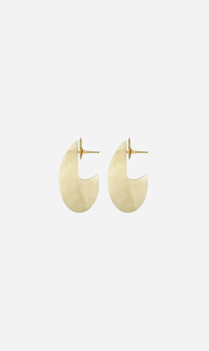 Adorn | Drop Earring - Natural Bone sold by Sister & Co