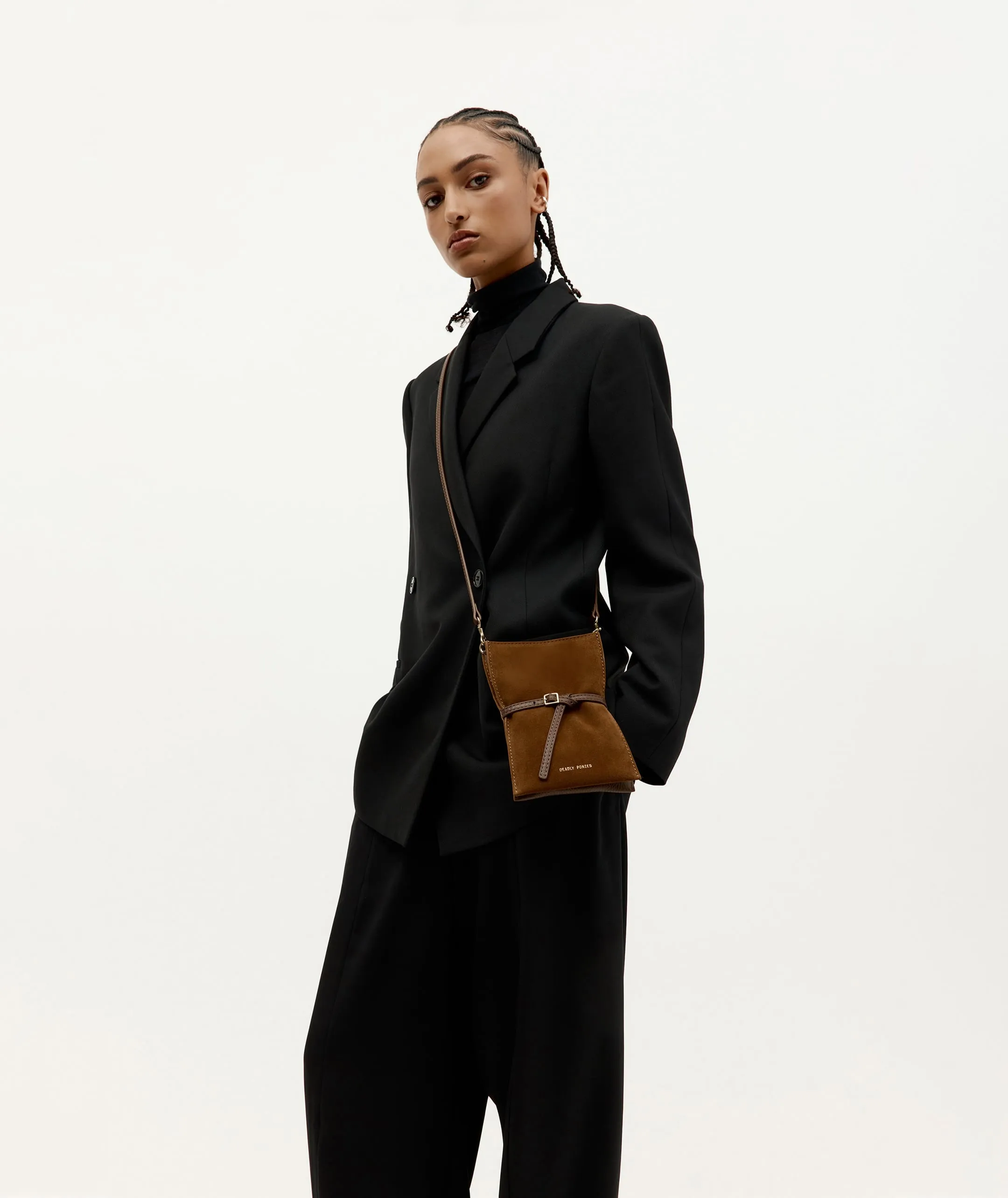 Deadly Ponies | Mr Penny Pouchette - Gingerbread Suede sold by Sister & Co product image thumbnail 2