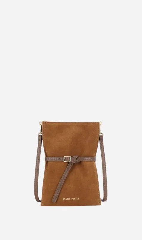 Deadly Ponies | Mr Penny Pouchette - Gingerbread Suede sold by Sister & Co