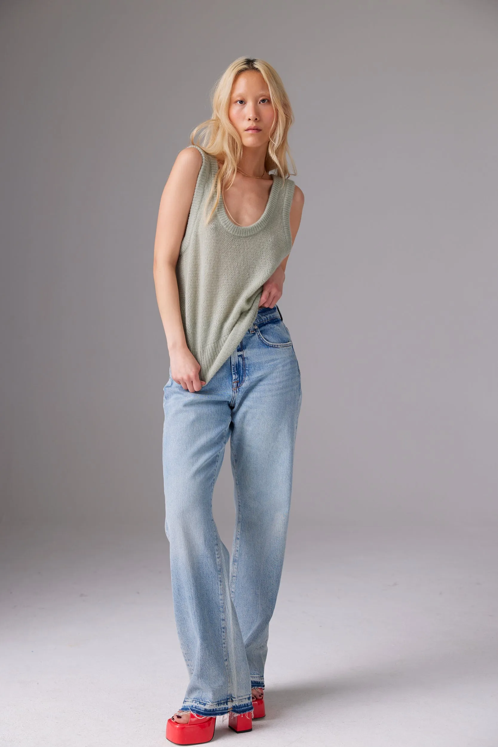 CRUSH | Amara Jutta Scoop Tank - Tea sold by Sisters & Co product image thumbnail 4