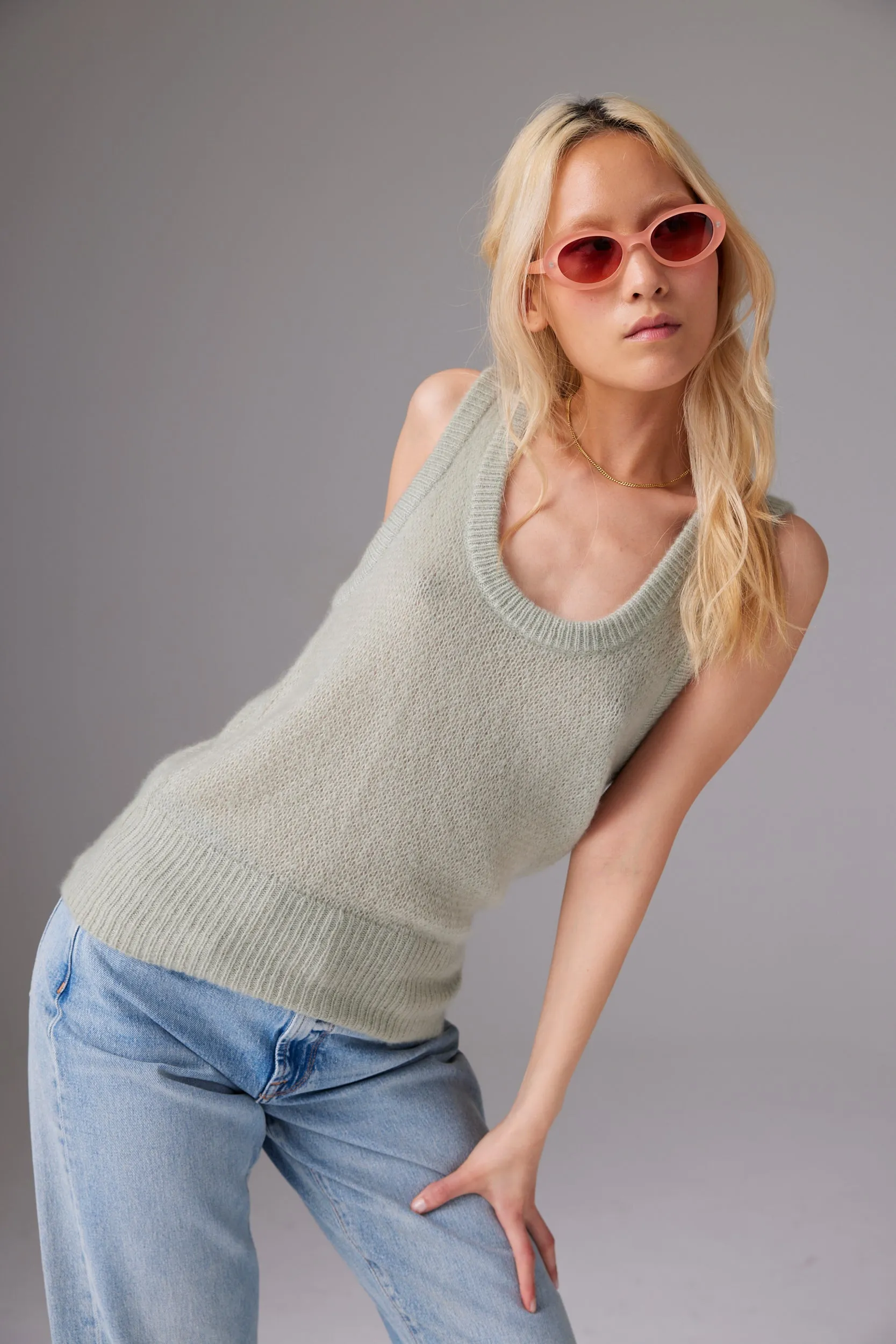 CRUSH | Amara Jutta Scoop Tank - Tea sold by Sisters & Co product image thumbnail 2