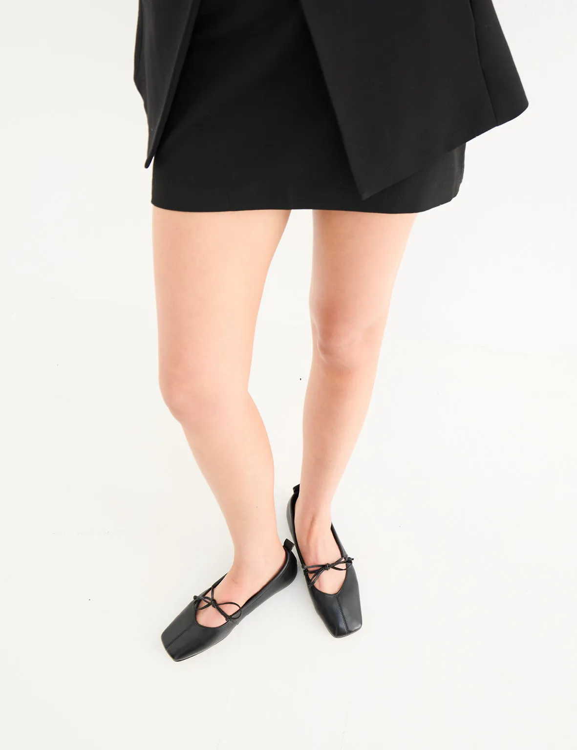 La Tribe | Square Toe Flat - Black sold by Sister & Co product image thumbnail 4
