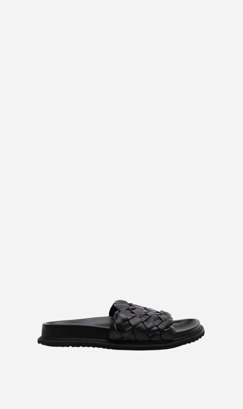 La Tribe | Weave Slide - Black sold by Sisters & Co