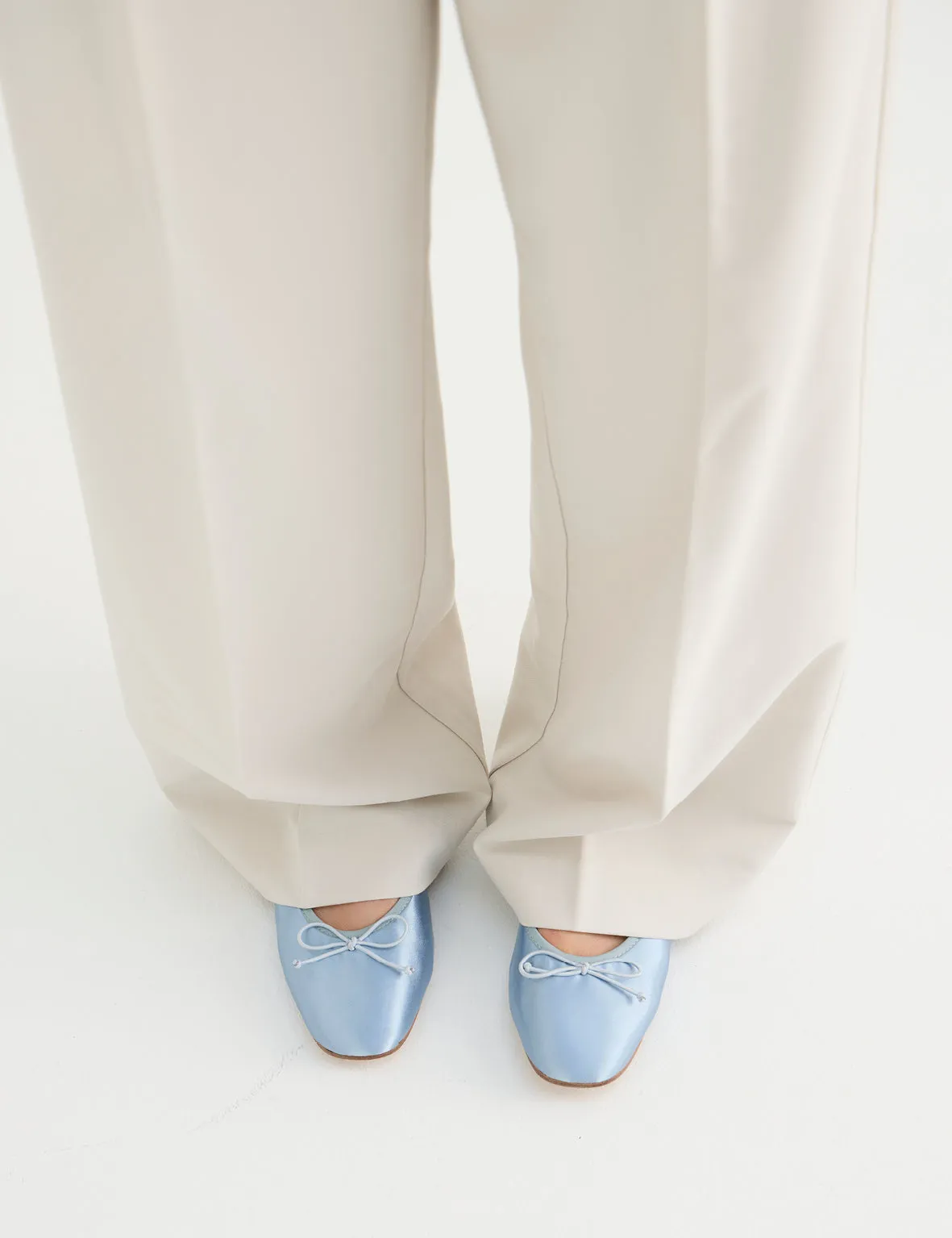 La Tribe | Ballet Flat - Blue Capri Satin sold by Sister & Co product image thumbnail 4