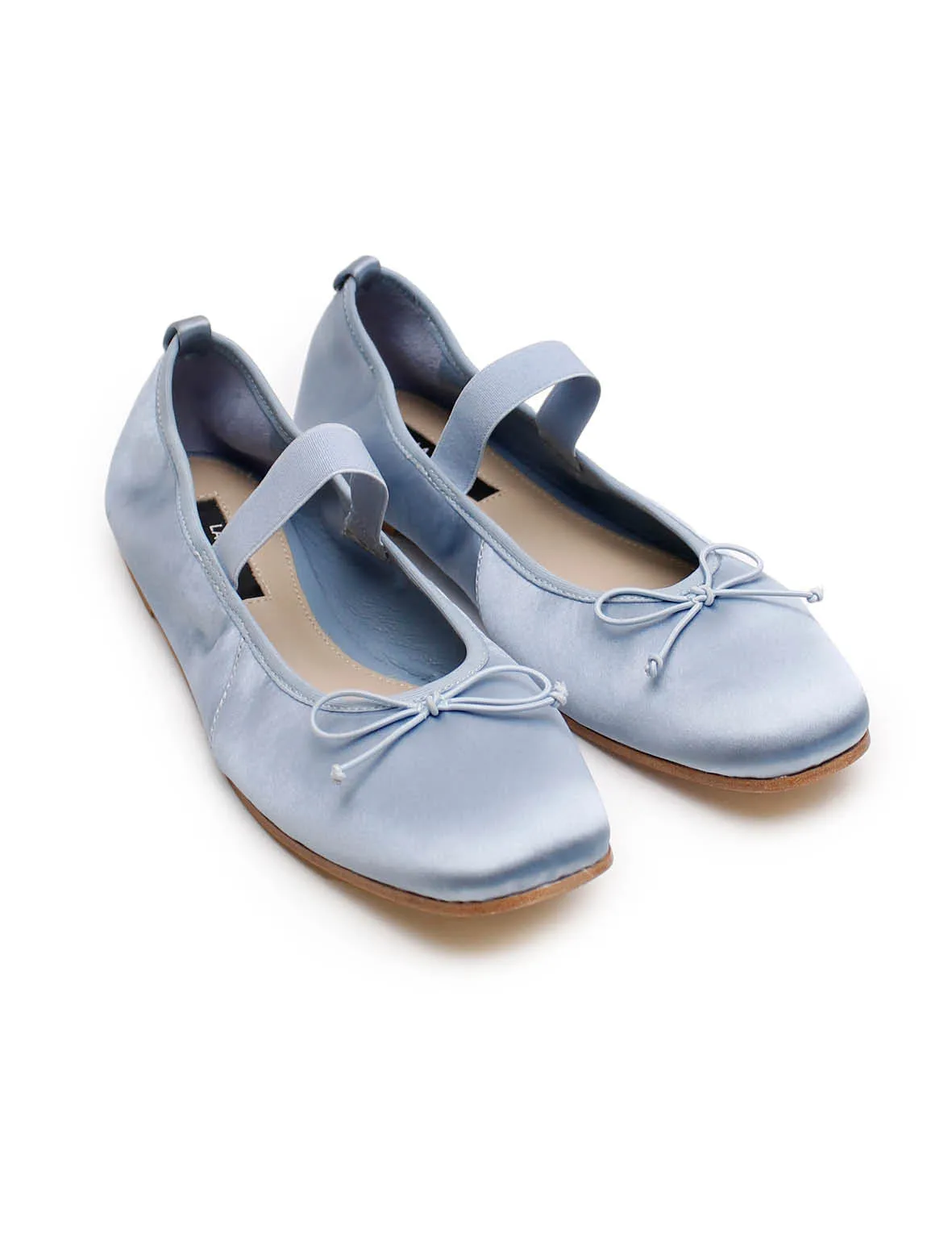 La Tribe | Ballet Flat - Blue Capri Satin sold by Sister & Co product image thumbnail 5
