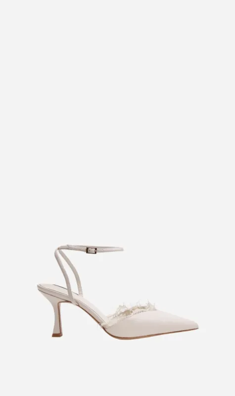 La Tribe | Indy Heel - Milk/Lace sold by Sister & Co