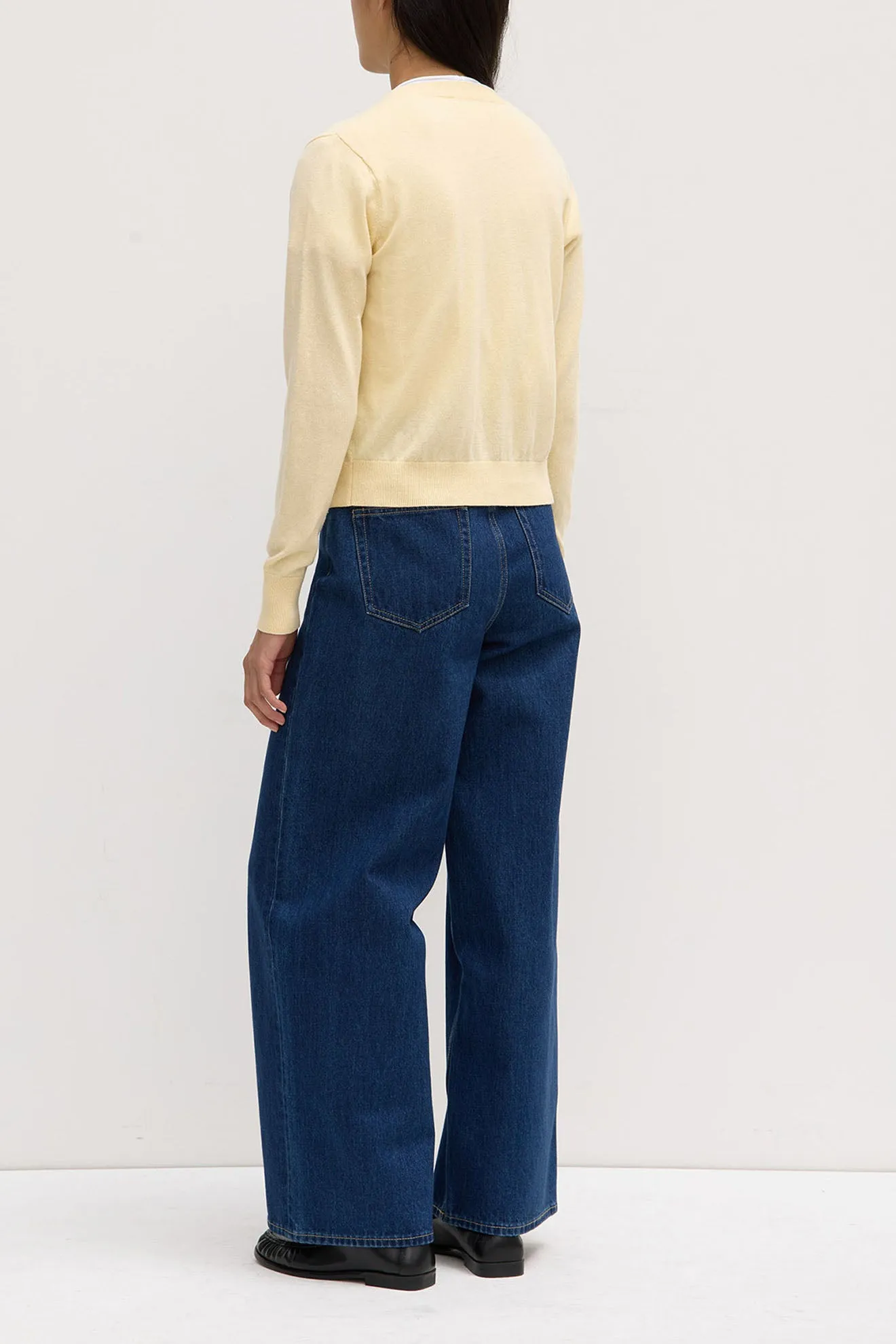 Assembly Label | Semra Cotton Cashmere Cardigan - Chamomile sold by Sister & Co product image thumbnail 3