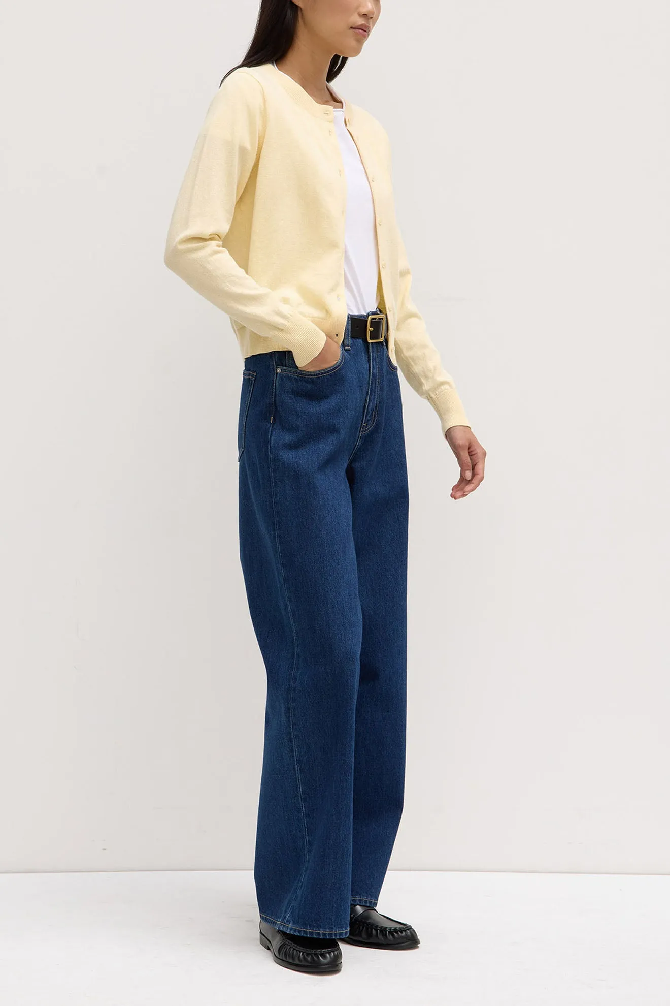 Assembly Label | Semra Cotton Cashmere Cardigan - Chamomile sold by Sister & Co product image thumbnail 2