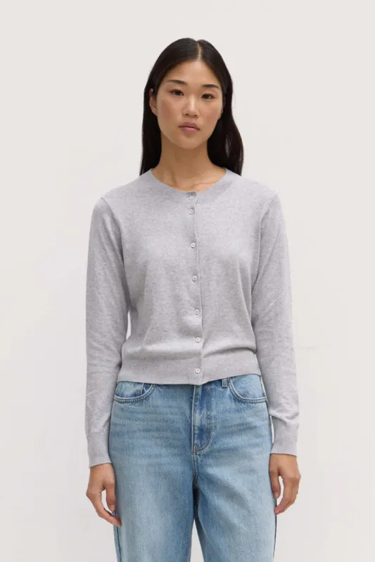 Assembly Label | Semra Cotton Cashmere Cardigan - Grey Marle sold by Sister & Co