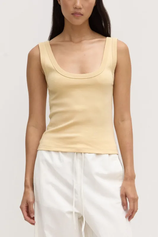 Assembly Label | Paulina Scoop Tank - Chamomile sold by Sister & Co