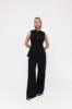 Rebe | Double Pleated Trouser - Black sold by Sister & Co
