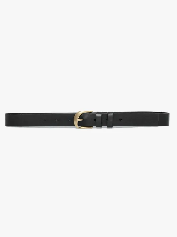 Frame Denim | Twist Buckle Belt - Noir sold by Sister & Co