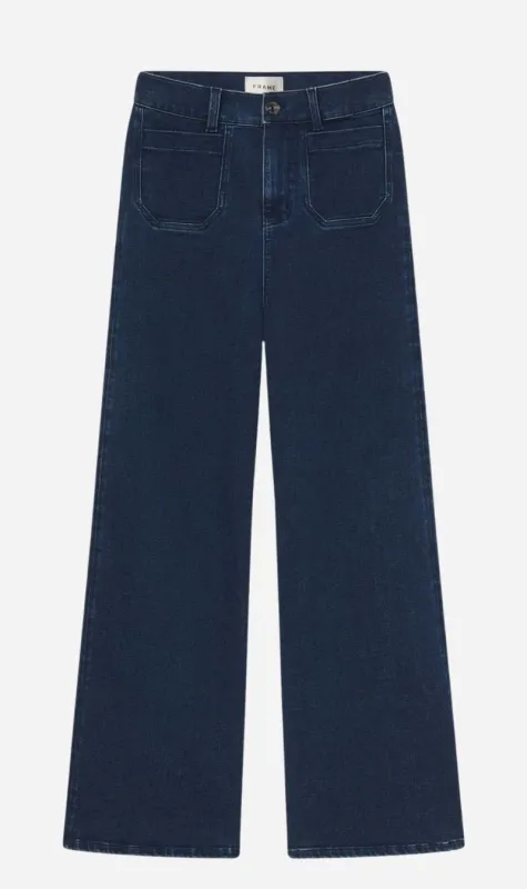 Frame Denim | Le Slim Palazzo Modernist Pocket - Loner sold by Sister & Co