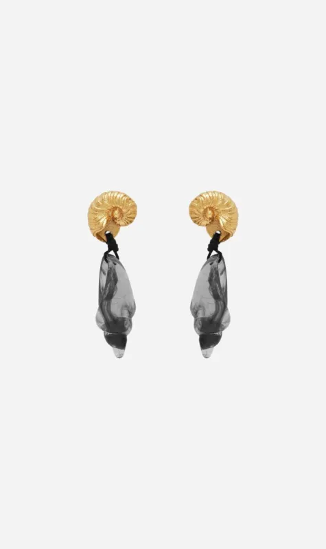 Alemais| Reverie Resin Conch Drop Earrings sold by Sister & Co