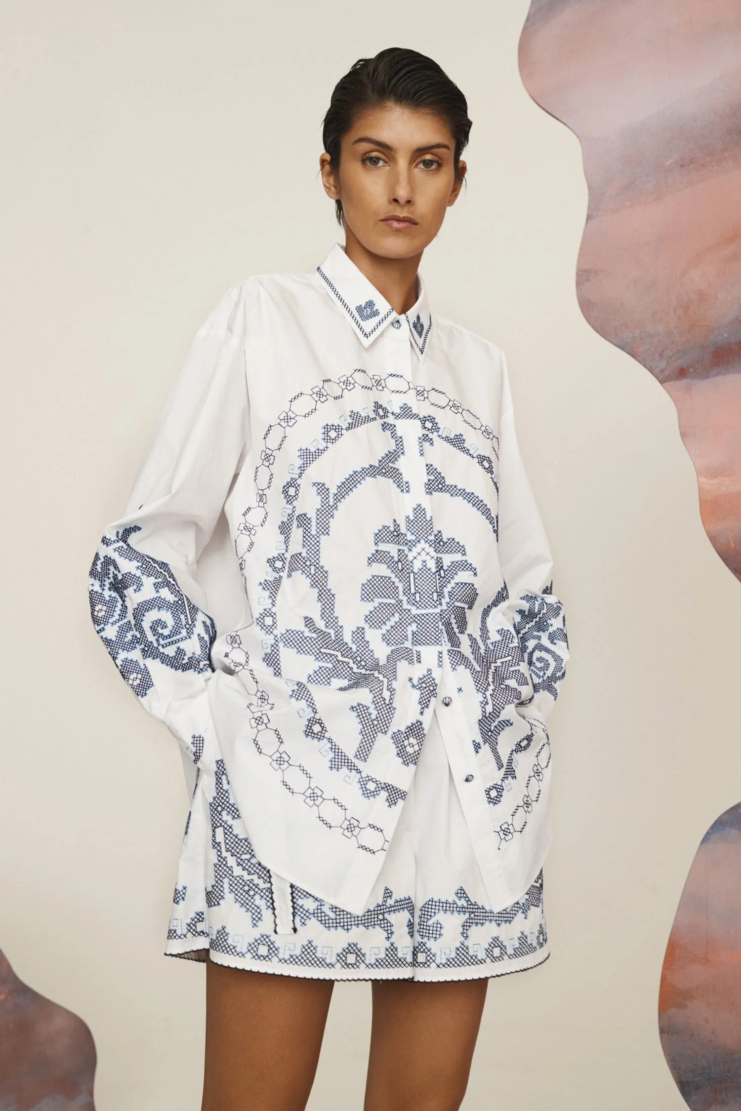 Alemais | Hazel Embroidered Shirt sold by Sister & Co product image thumbnail 2