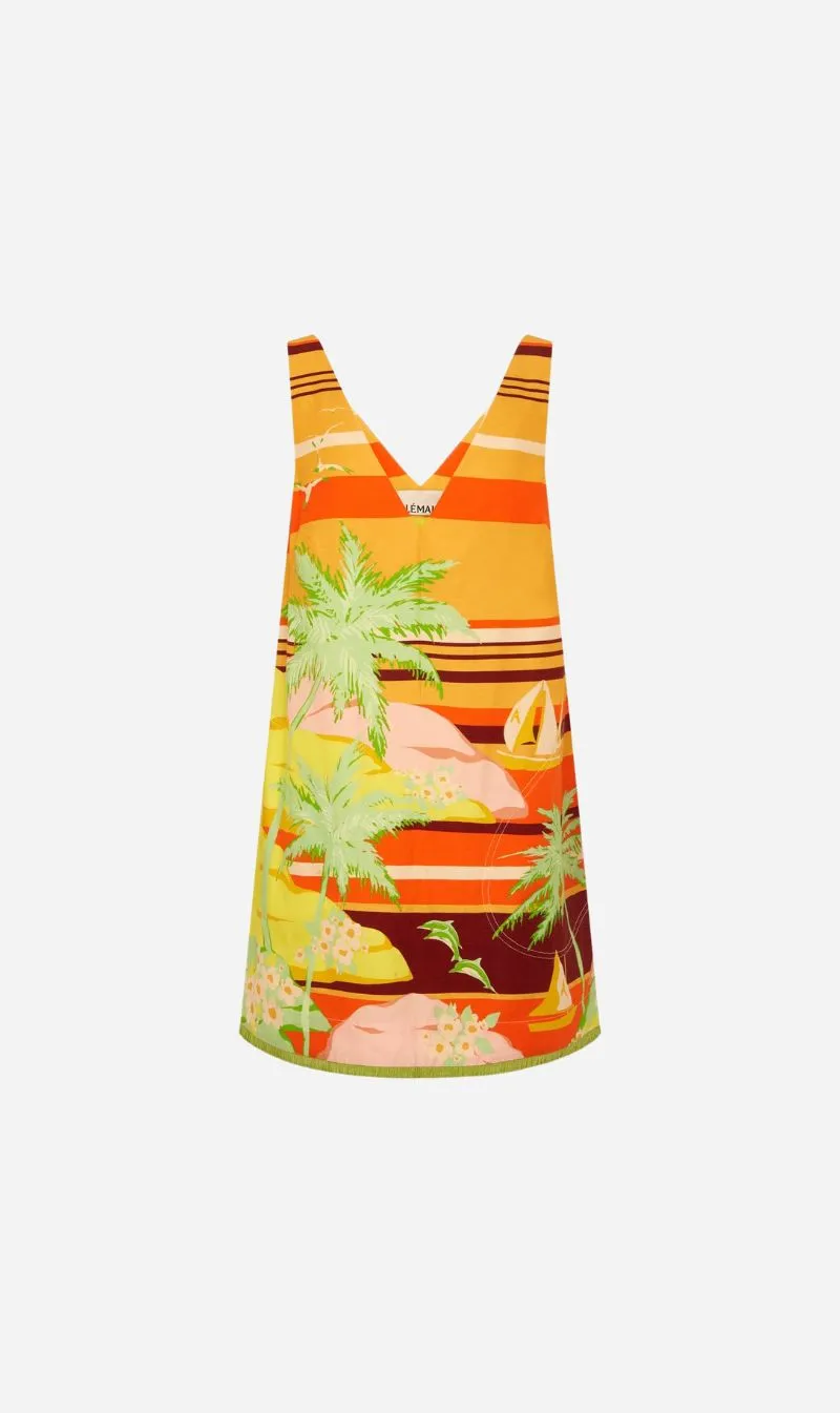 Alemais | Palm Island V Neck Mini Dress sold by Sister & Co