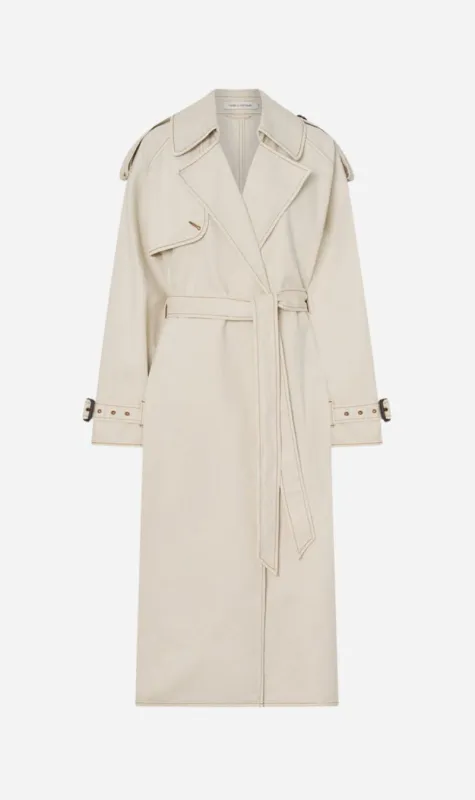 Camilla and Marc | Calyx Denim Trench Coat - Light Stone Wash sold by Sister & Co