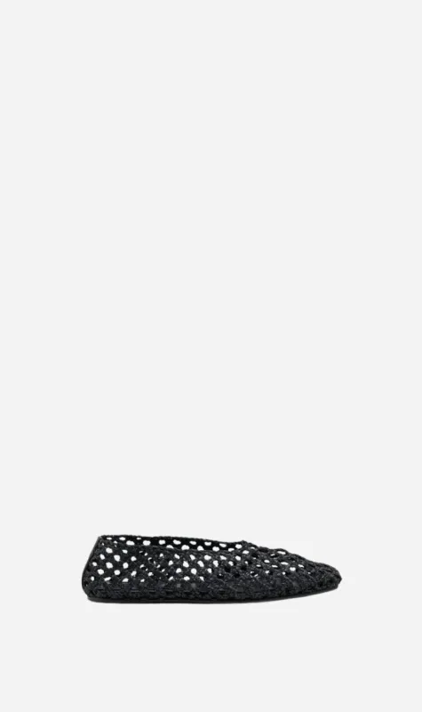 Camilla and Marc | Christine Braided Flat - Black sold by Sisters & Co