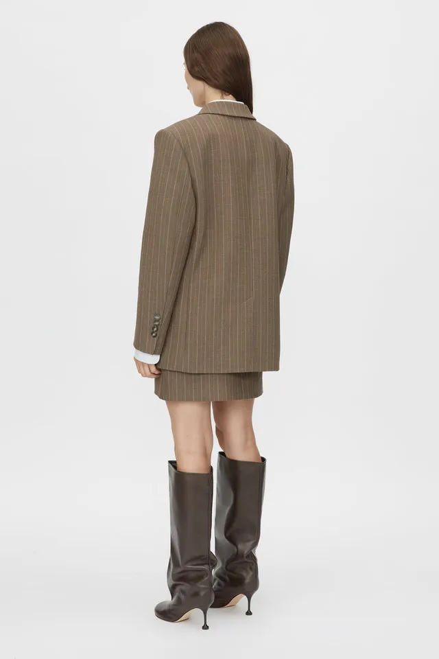 Camilla and Marc | Calone Blazer - Chestnut Stripe sold by Sister & Co product image thumbnail 4