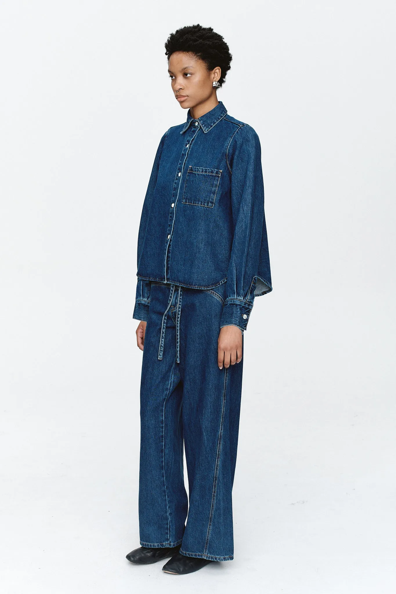 Marle | Pearl Shirt - Heritage Blue sold by Sister & Co product image thumbnail 2