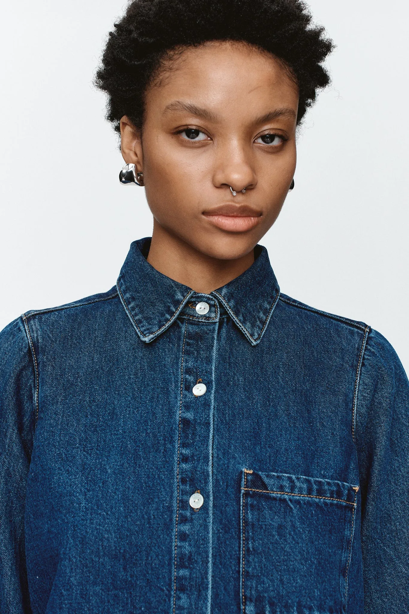 Marle | Pearl Shirt - Heritage Blue sold by Sister & Co product image thumbnail 4
