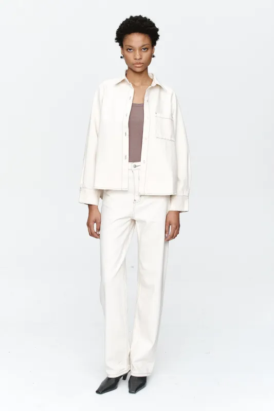 Marle | Pearl Shirt - Ecru sold by Sister & Co