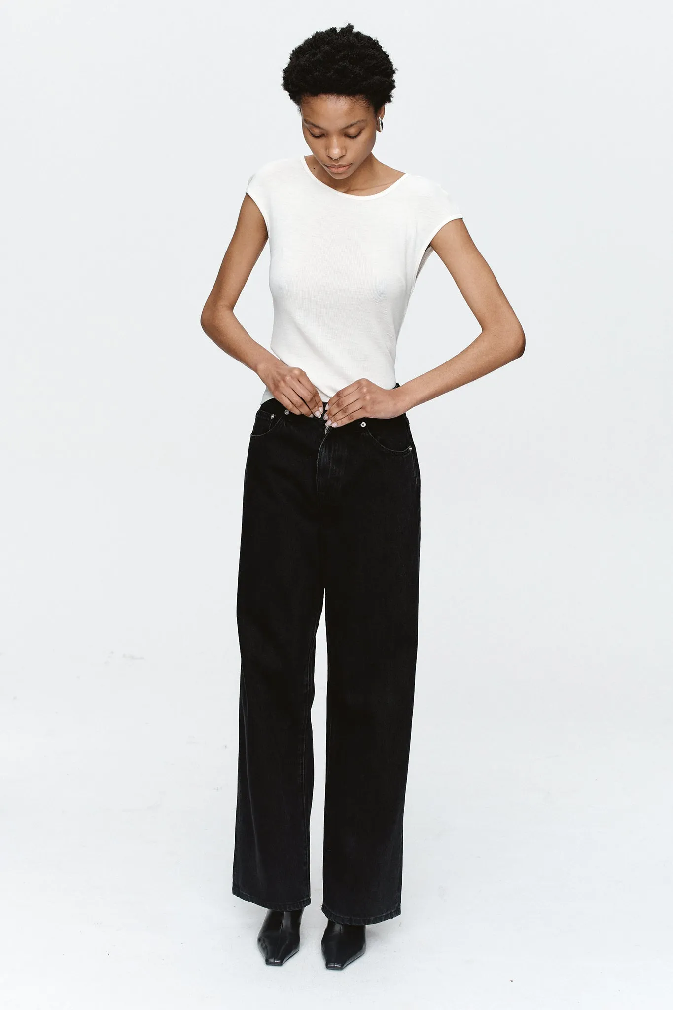 Marle | Wide Leg Jean - Black sold by Sister & Co product image thumbnail 2