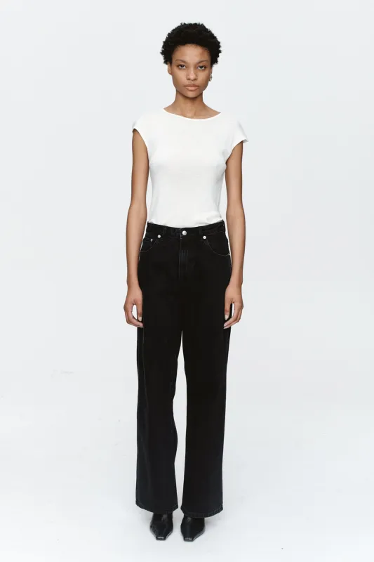 Marle | Wide Leg Jean - Black sold by Sister & Co