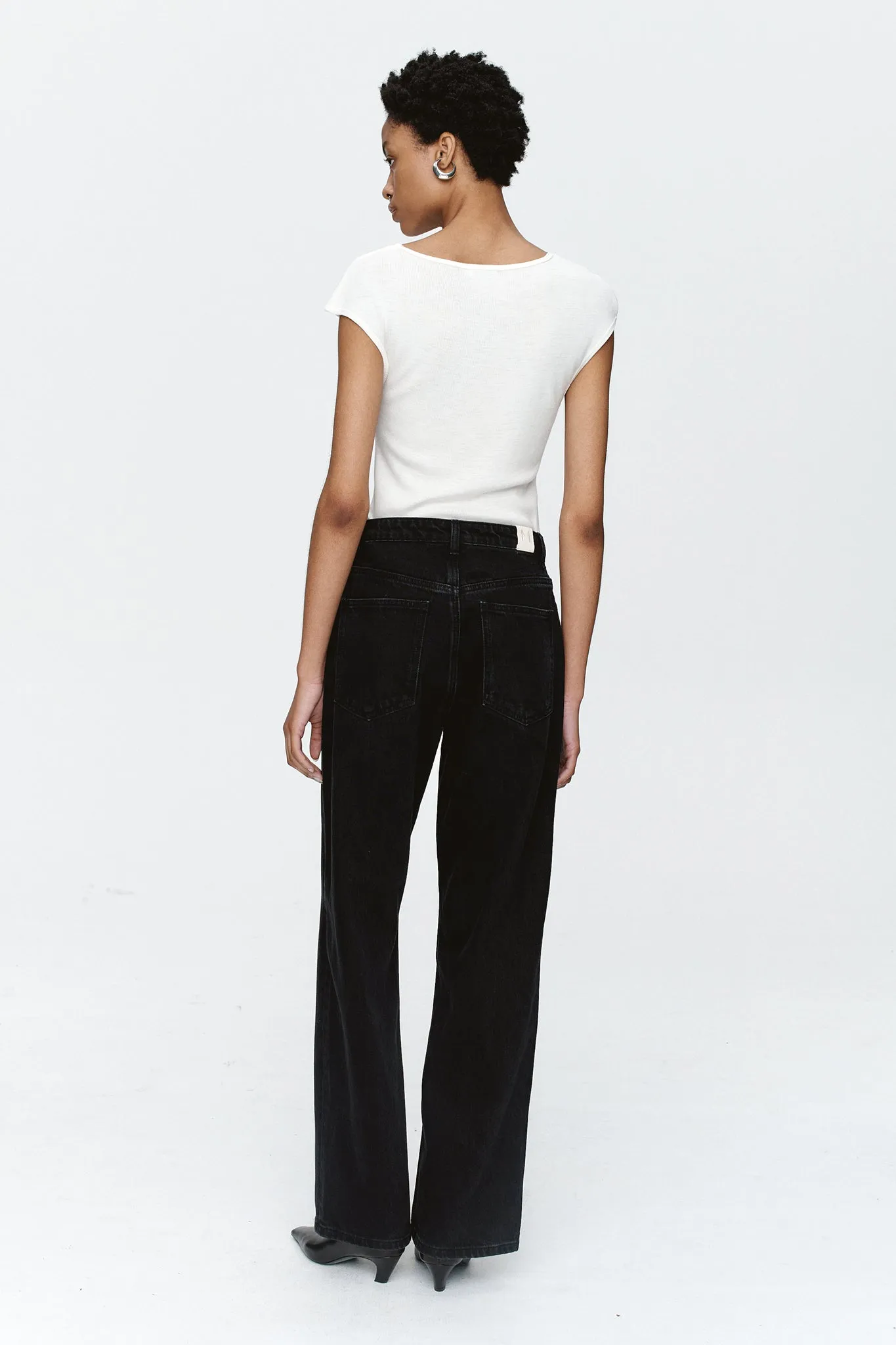 Marle | Wide Leg Jean - Black sold by Sister & Co product image thumbnail 4