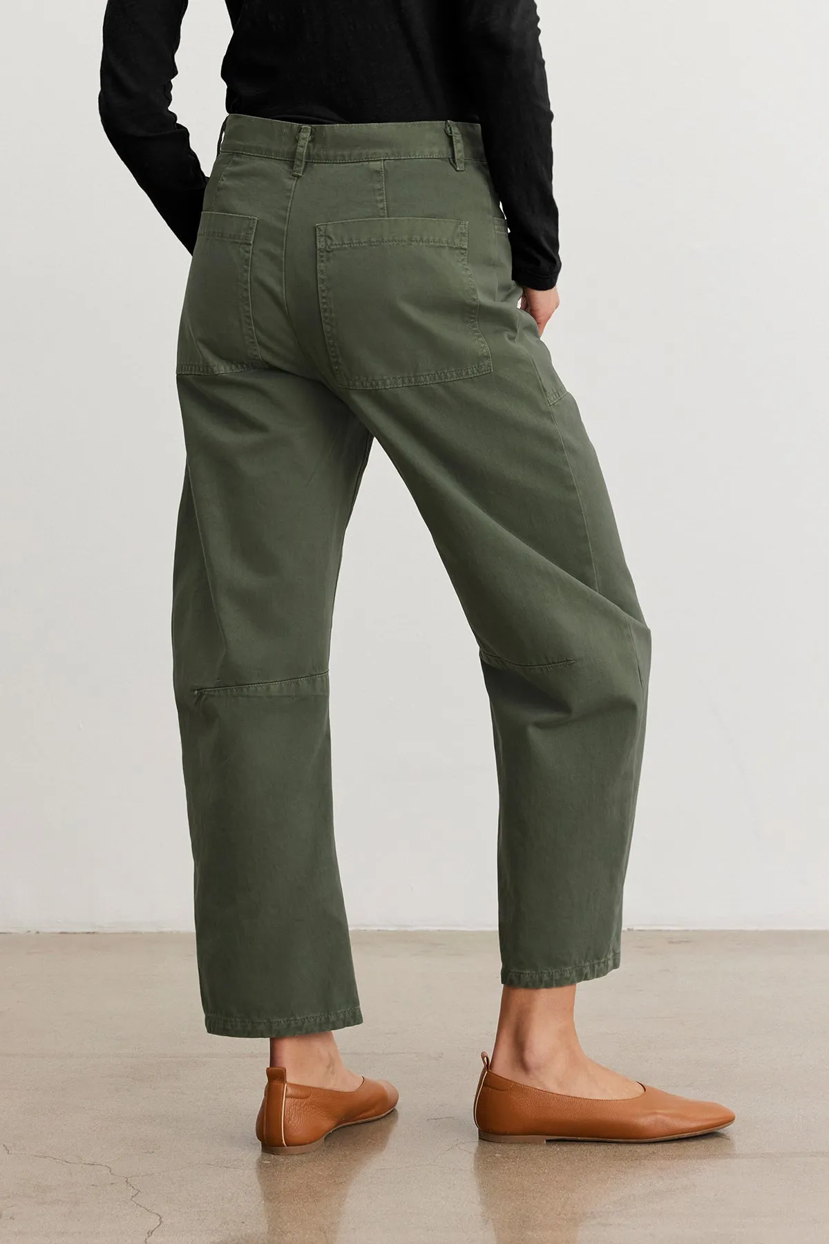 Velvet | Brylie Sanded Twill Utility Pant - Cypress sold by Sisters & Co product image thumbnail 4