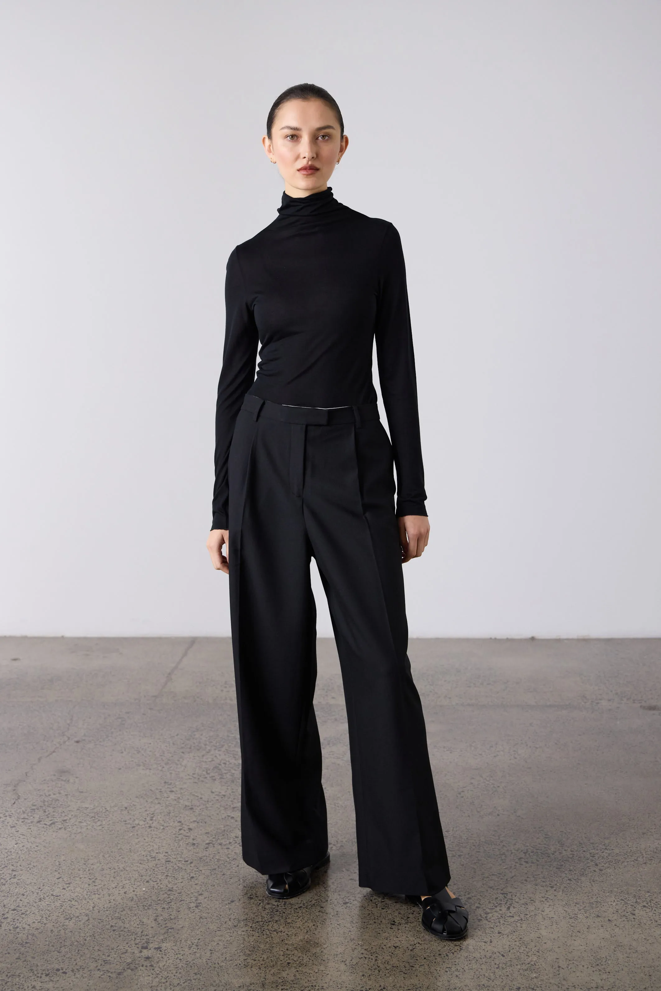 Laing | Tencel Polo - Black sold by Sister & Co product image thumbnail 2