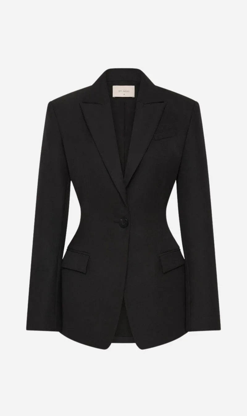 St Agni | Contour Blazer - Black sold by Sister & Co