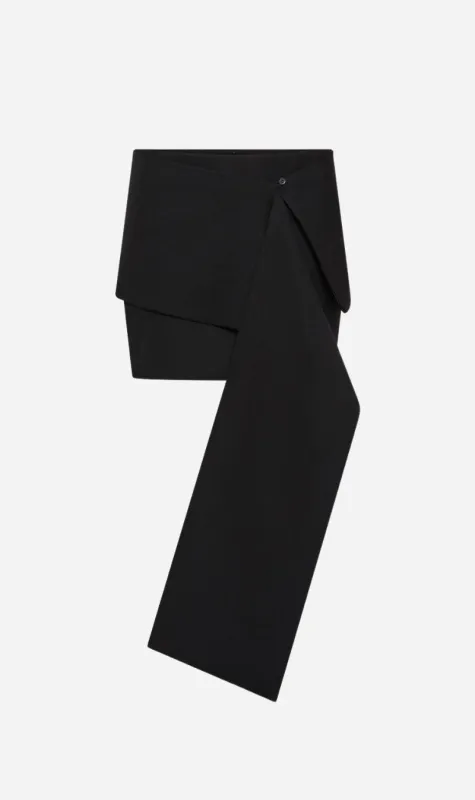 St Agni | Scarf Mini Skirt - Black sold by Sister & Co