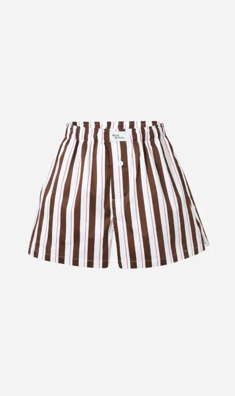 Dear Dylan | Boxer Short - Tabac Stripe sold by Sister & Co