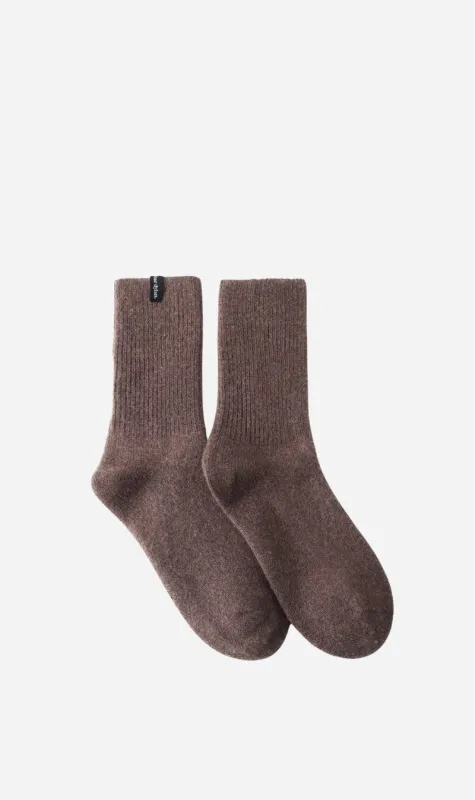 Dear Dylan | Wool Home Socks -Bear sold by Sister & Co