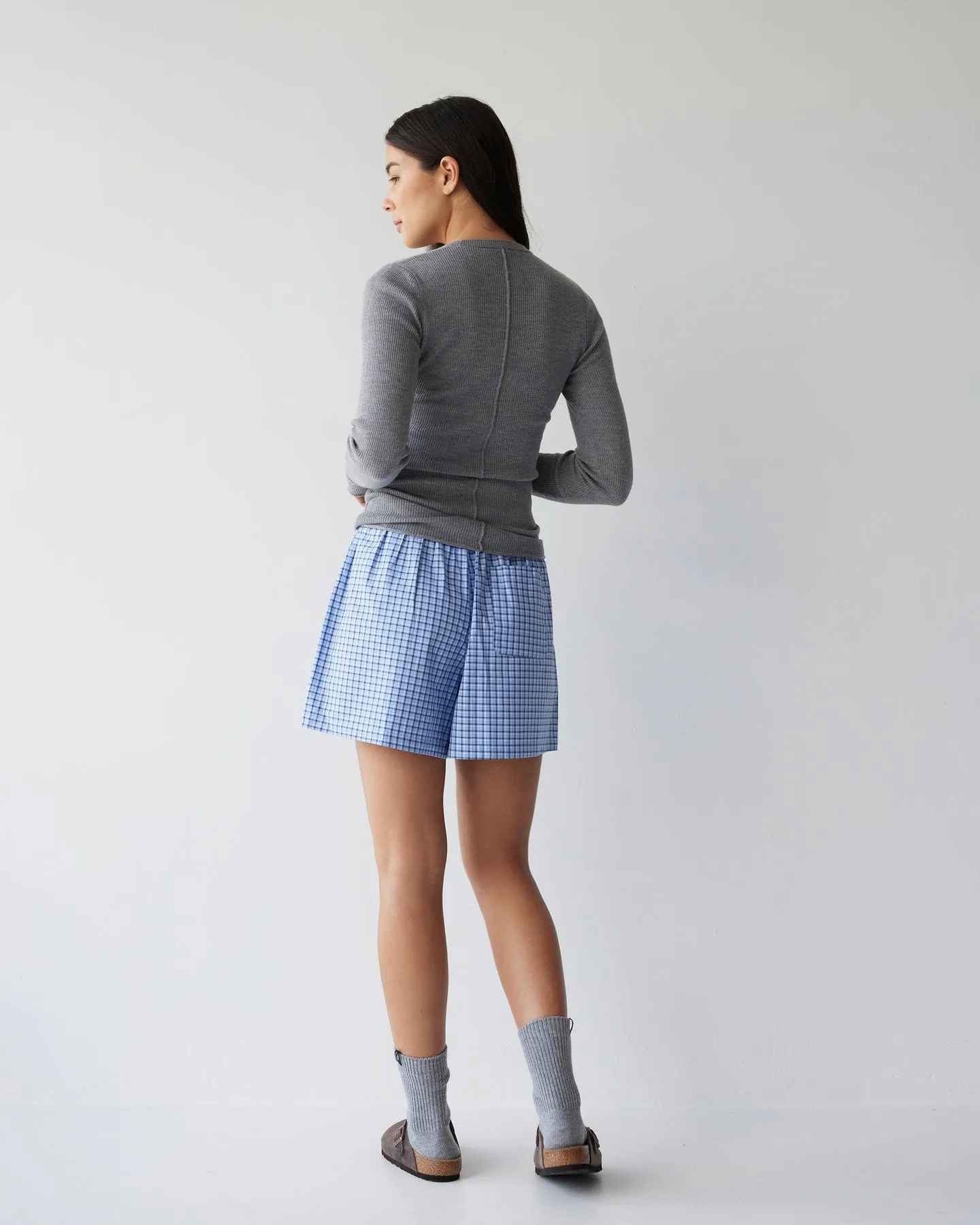 Dear Dylan | Boxer Short - Denim Blue Plaid sold by Sister & Co product image thumbnail 5