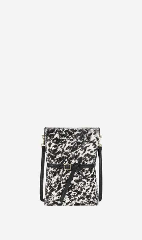 Deadly Ponies | Mr Penny Pouchette - Graphite Calf Hair sold by Sister & Co