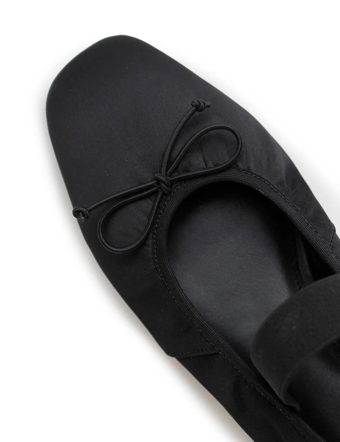 La Tribe | Ballet Flat - Black Satin sold by Sister & Co product image thumbnail 5