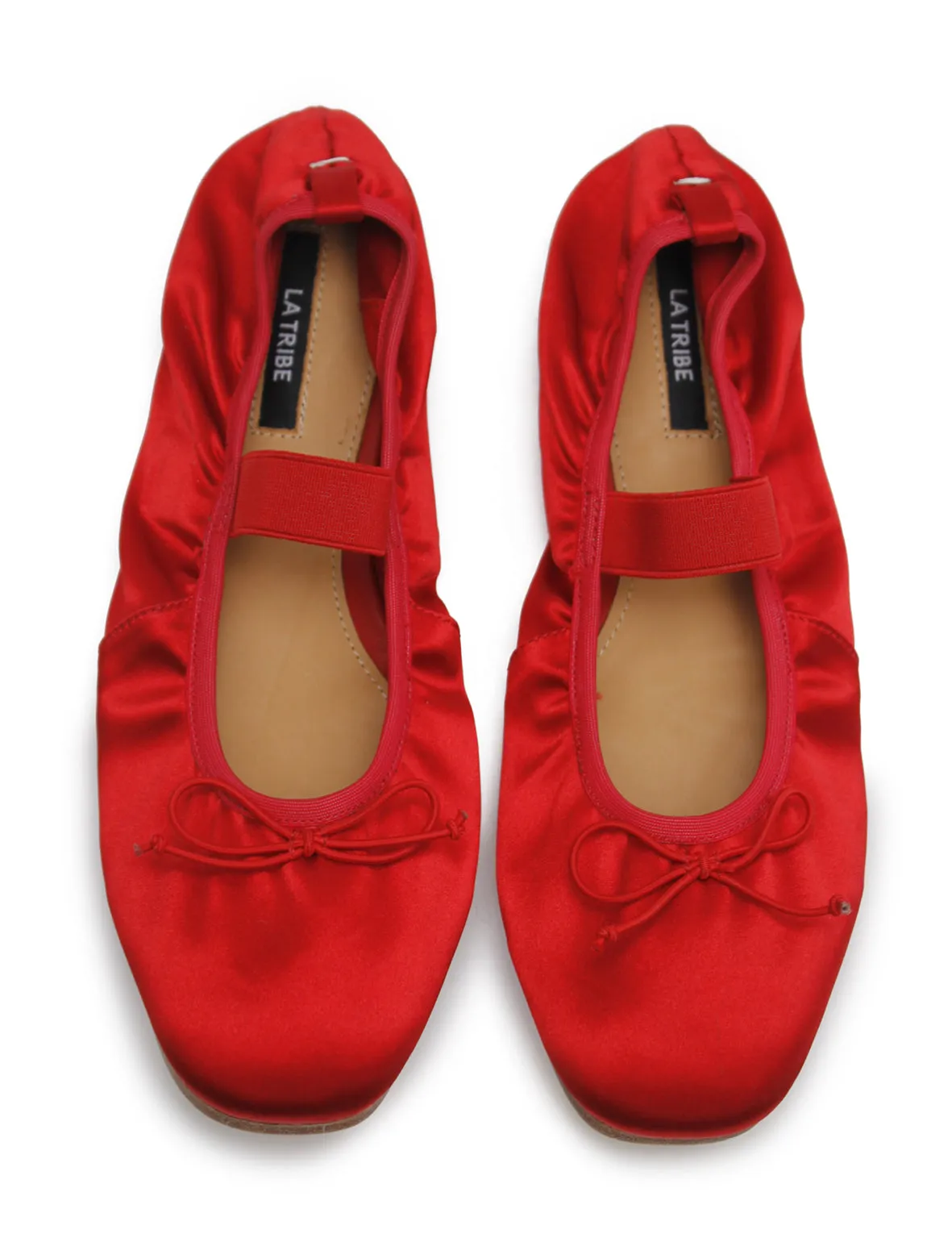 La Tribe | Ballet Flat - Chilli Satin sold by Sister & Co product image thumbnail 4