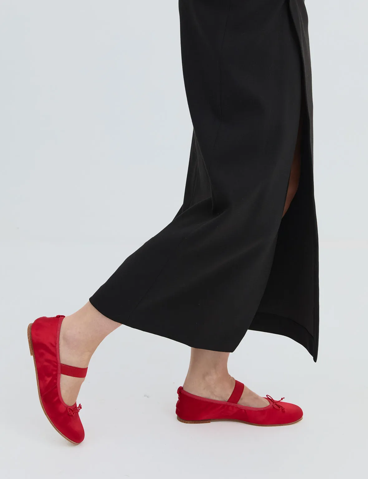 La Tribe | Ballet Flat - Chilli Satin sold by Sister & Co product image thumbnail 2