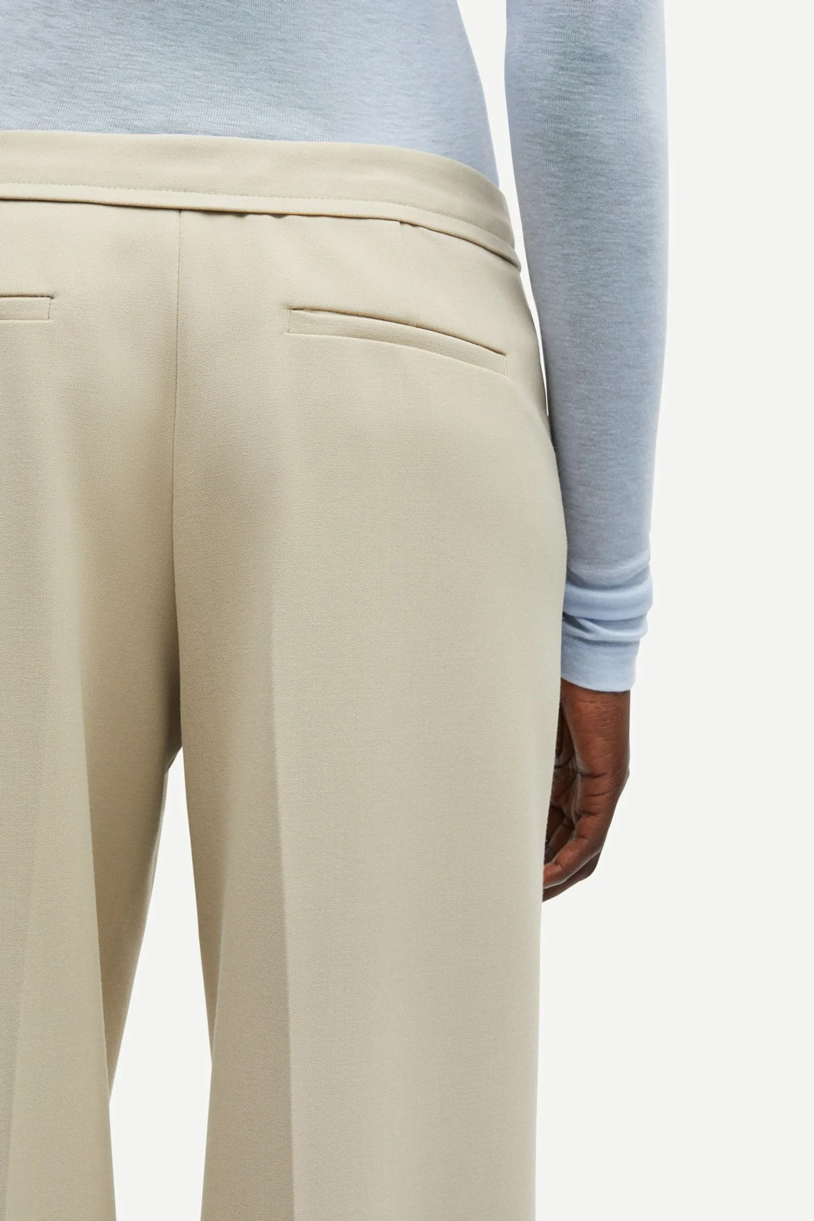 Samsoe Samsoe | Sahay Trousers - White Pepper sold by Sister & Co product image thumbnail 5