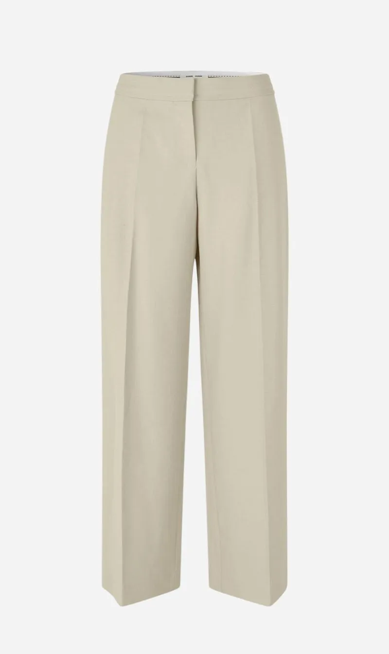 Samsoe Samsoe | Sahay Trousers - White Pepper sold by Sister & Co