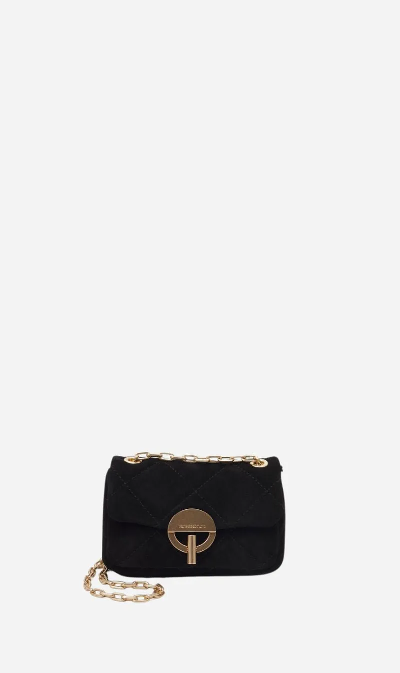Vanessa Bruno | Nano Moon Handbag - Black Velour sold by Sister & Co