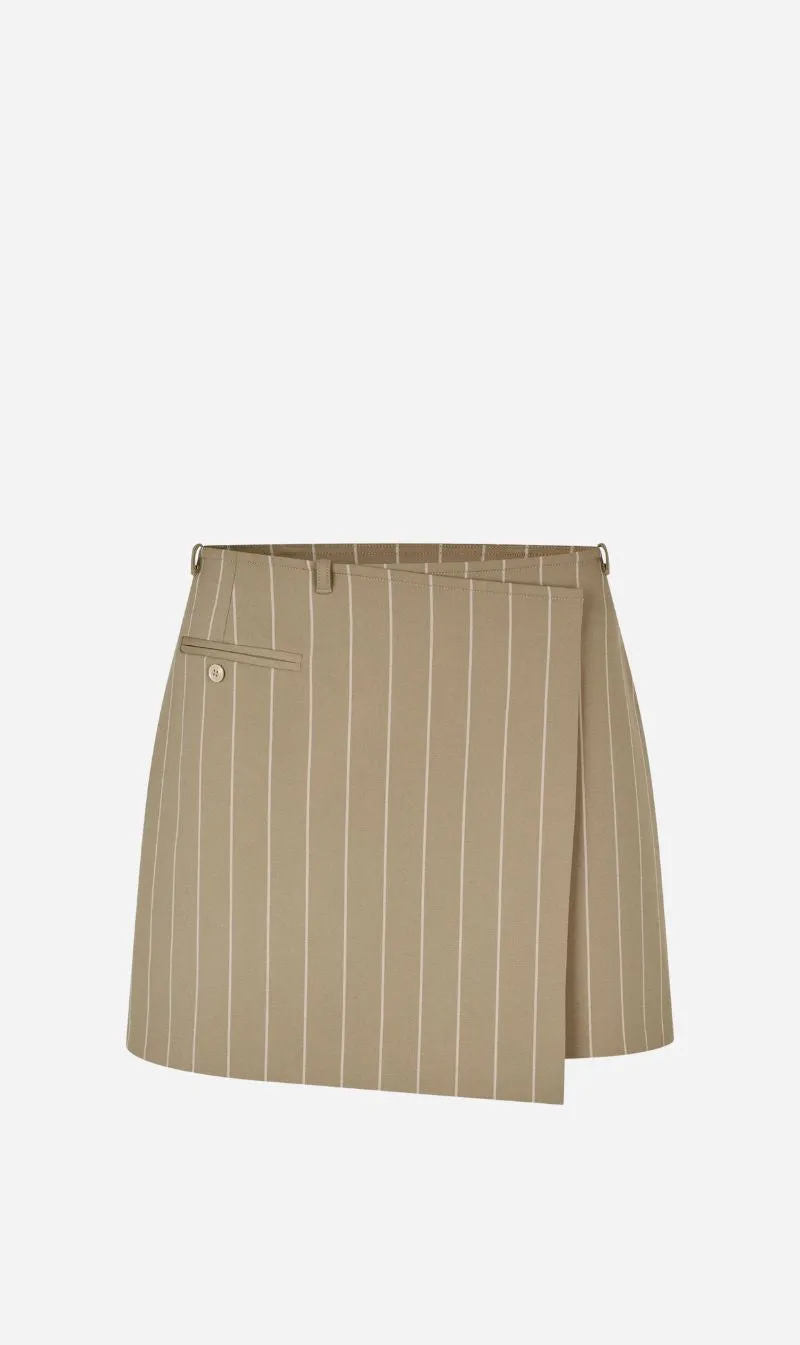 Samsoe Samsoe | Saneem Skirt - Greige St. sold by Sisters & Co