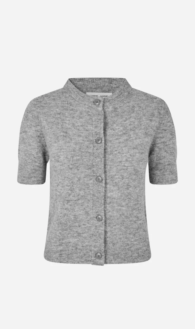 Samsoe Samsoe | Sanoura SS Cardigan - Grey Mel. sold by Sister & Co