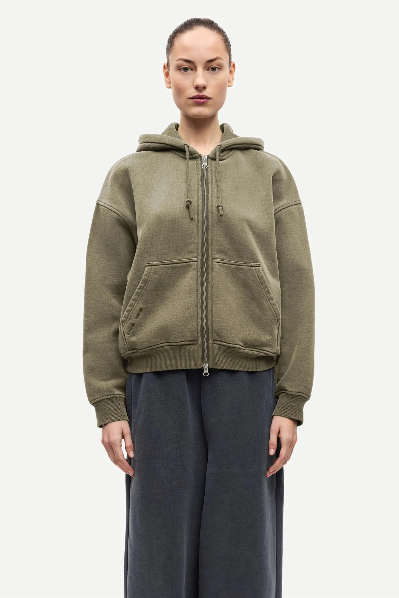 Samsoe Samsoe | Sava Hoodie - Vetiver sold by Sister & Co product image thumbnail 2