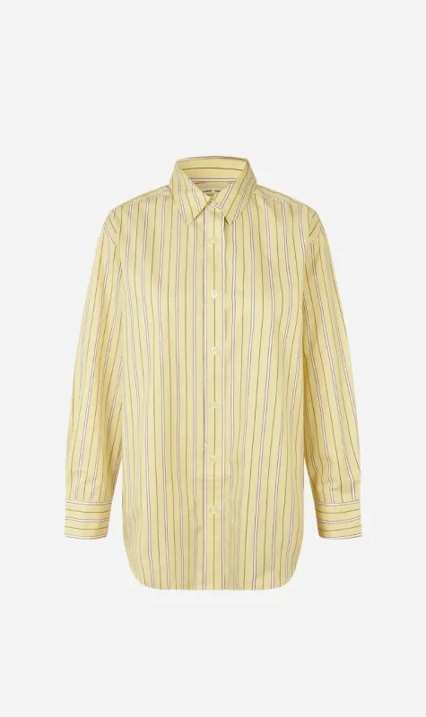 Samose Samsoe | Salova Shirt - Dusty Yellow St. sold by Sister & Co