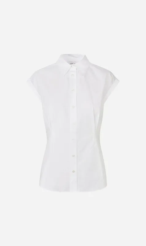 Samsoe Samsoe | Satolina SS Shirt - White sold by Sister & Co