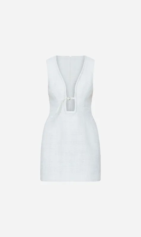 Wynn Hamlyn | Beck Mini Dress - Ivory sold by Sister & Co